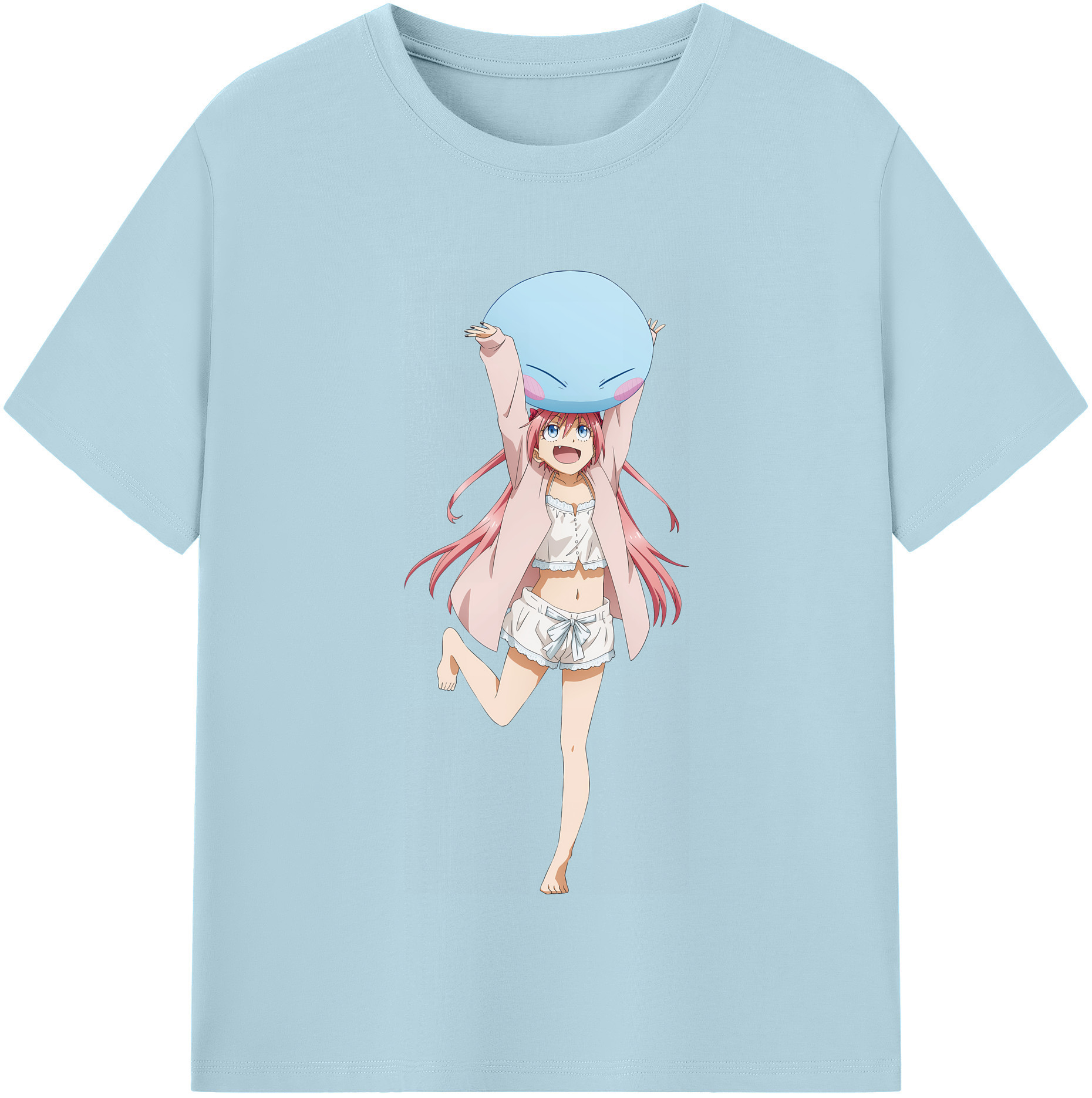 （画像用） 転スラ Regarding Reincarnated to Slime 綿100％半袖Tシャツ（フロントプリント）